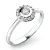 Zásnubní prsten bílé zlato 585/1000 přírodní diamant 0.159 ct G/SI ZP-10799D