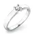 Zásnubní prsten bílé zlato 585/1000 přírodní diamant 0.075 ct G/SI ZP-10796D