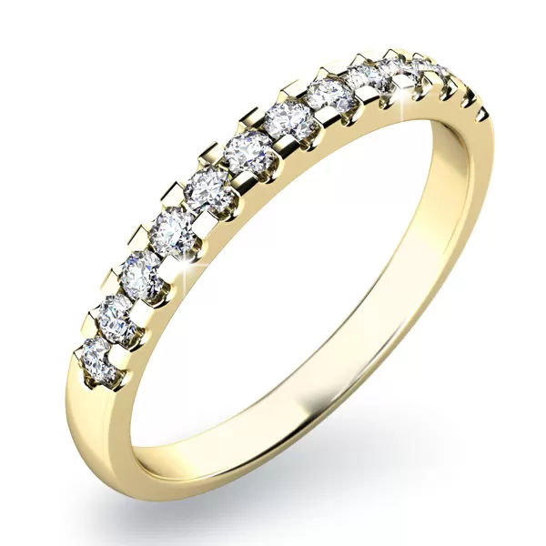 Zásnubní prsten bílé zlato 585/1000 přírodní diamant 0.156 ct G/SI ZP-10814D