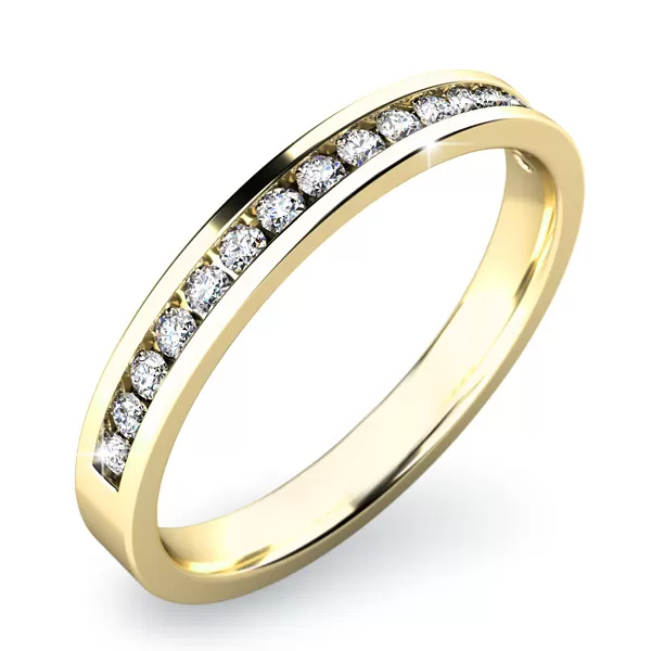 Zásnubní prsten bílé zlato 585/1000 přírodní diamant 0.168 ct G/SI ZP-10812D