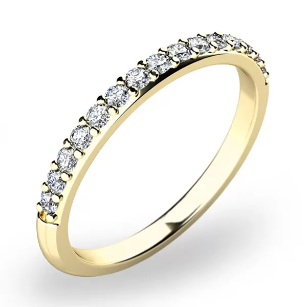 Zásnubní prsten bílé zlato 585/1000 přírodní diamant 0.168 ct G/SI ZP-10845D