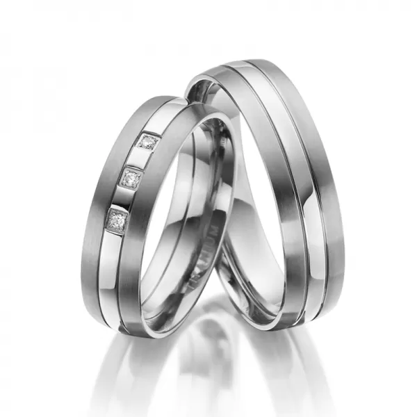 Snubní prsteny titan zirkon SP-TI-020