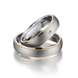 Snubní prsteny titan zirkon SP-TI-012