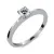 Zásnubní prsten bílé zlato 585/1000 přírodní diamant 0.25 ct G/SI ZP1232