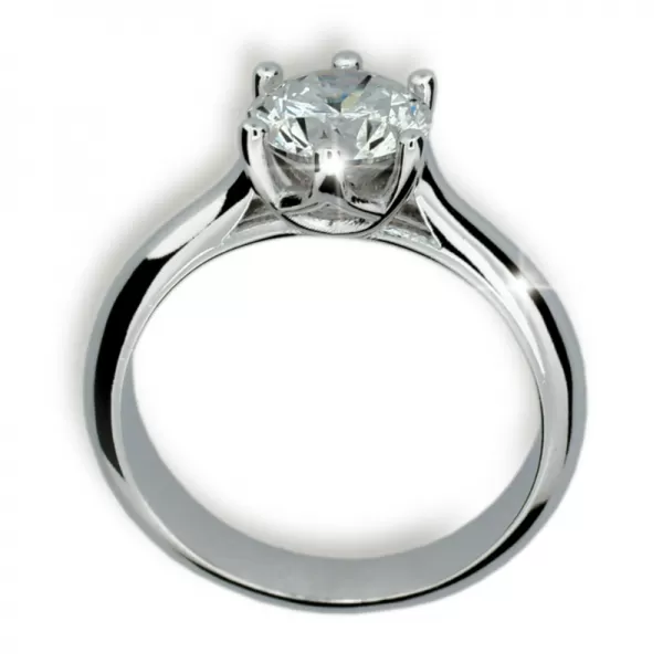 Zásnubní prsten s přírodní diamantem 1885