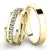 Snubní prsteny žluté zlato 585 SP-61061-SET03