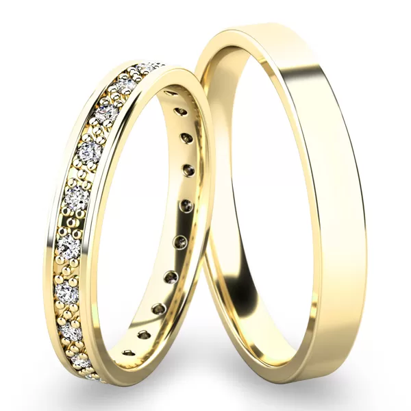 Snubní prsteny bílé zlato 585 zirkon 0.315 ct G/SI SP-61048