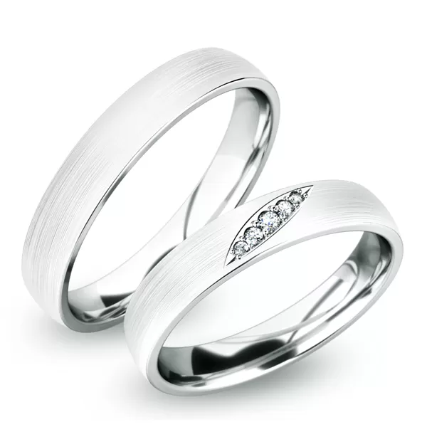 Snubní prsteny žluté zlato 585 zirkon 0.030 ct G/SI SP-61038