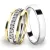 Snubní prsteny bílé zlato 585 SP-61061-SET02