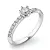 Zásnubní prsten bílé zlato 585/1000 přírodní diamant 0.323 ct G/SI ZP-10896D