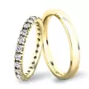 Snubní prsteny žluté zlato 585 zirkon 0.80 ct G/SI SP-61045