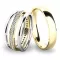 Snubní prsteny žluté zlato 585 zirkon 0.380 ct G/SI set snubních SP-61044-SET04