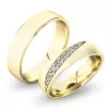 Snubní prsteny bílé zlato 585 zirkon 0.116 ct G/SI SP-61051