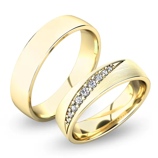 Snubní prsteny bílé zlato 585 zirkon 0.116 ct G/SI SP-61051