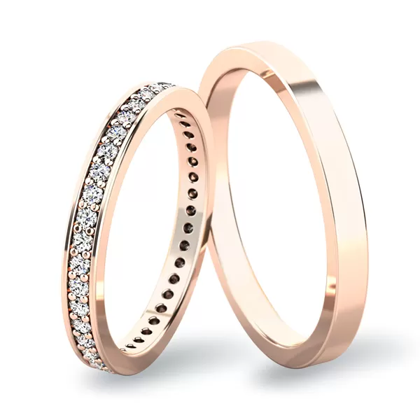 Snubní prsteny bílé zlato 585 zirkon 0.380 ct G/SI SP-61044