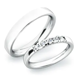 Snubní prsteny stříbro 925 zirkon 0.175 ct G/SI stříbra SP-61030-Ag