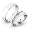 Snubní prsteny bílé zlato 585 zirkon 0.116 ct G/SI SP-61051