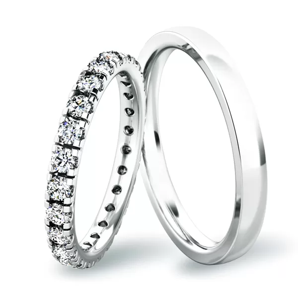 Snubní prsteny žluté zlato 585 zirkon 0.80 ct G/SI SP-61045