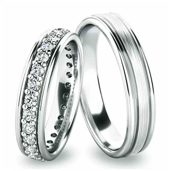 Snubní prsteny žluté zlato 585 zirkon 0.868 ct G/SI SP-61053