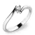 Zásnubní prsten bílé zlato 585/1000 přírodní diamant 0.045 ct G/SI ZP-10846D