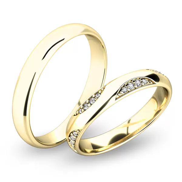 Snubní prsteny bílé zlato 585 zirkon 0.088 ct G/SI SP-61050
