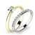 Zásnubní prsten zlato mix 585/1000 set zásnubních 10840-SET01-ZB