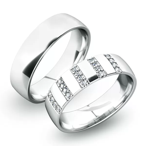 Snubní prsteny žluté zlato 585 zirkon 0.100 ct G/SI SP-61025Z