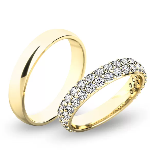 Snubní prsteny bílé zlato 585 zirkon 0.810 ct G/SI SP-61060