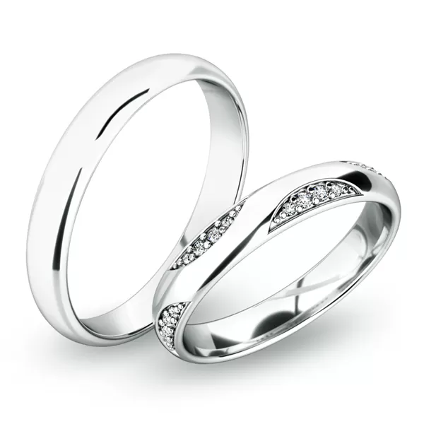 Snubní prsteny žluté zlato 585 zirkon 0.088 ct G/SI SP-61050