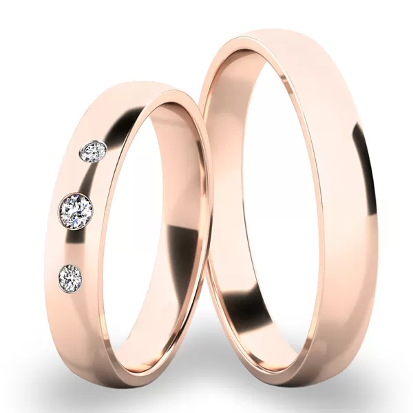 Snubní prsteny bílé zlato 585 zirkon 0.055 ct SP-286-03