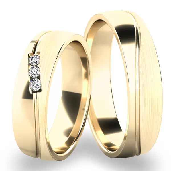 Snubní prsteny bílé zlato 585 zirkon 0.075 ct G/SI SP-284