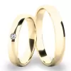 Snubní prsteny žluté zlato 585 zirkon 0.025 ct SP-286-01