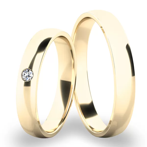 Snubní prsteny bílé zlato 585 zirkon 0.025 ct SP-286-01