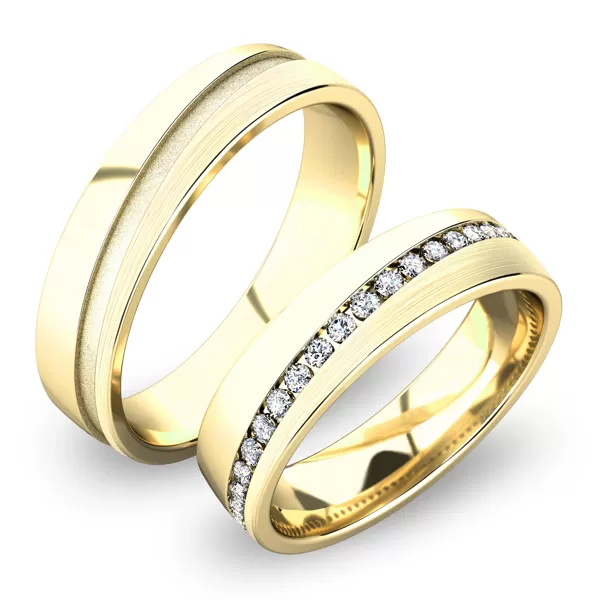 Snubní prsteny bílé zlato 585 zirkon 0.200 ct G/SI SP-61056