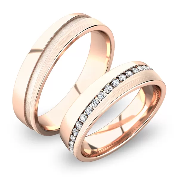 Snubní prsteny bílé zlato 585 zirkon 0.200 ct G/SI SP-61056