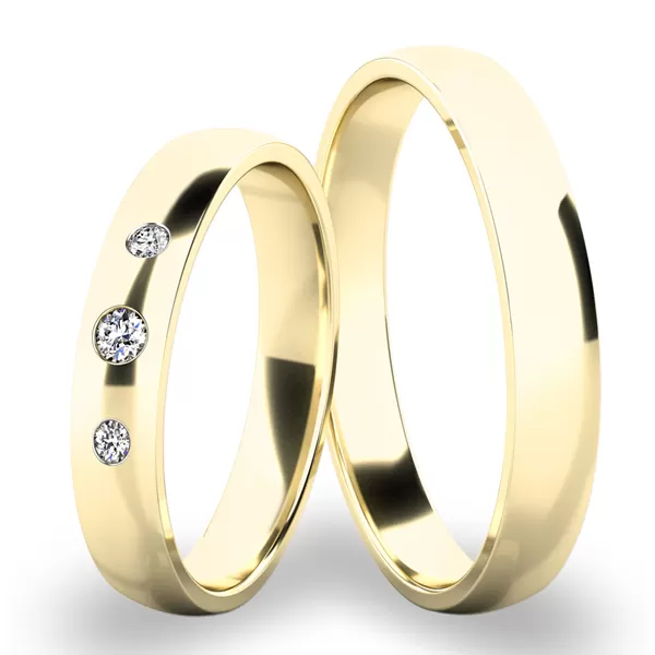 Snubní prsteny bílé zlato 585 zirkon 0.055 ct SP-286-03