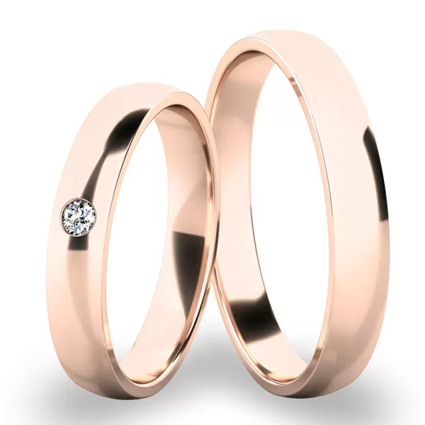 Snubní prsteny bílé zlato 585 zirkon 0.025 ct SP-286-01