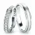 Snubní prsteny stříbro 925 zirkon SP-61053-Ag