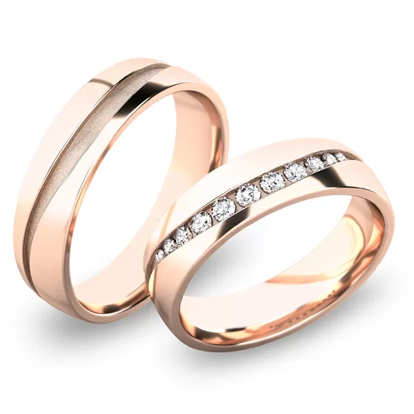 Snubní prsteny bílé zlato 585 zirkon 0.197 ct G/SI - SP-61057