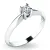 Zásnubní prsten bílé zlato 585/1000 přírodní diamant 0.130 ct G/SI ZP-10942D
