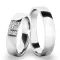 Snubní prsteny bílé zlato 585 zirkon 0.096 ct G/SI - SP-61073B