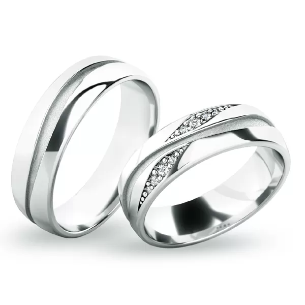 Snubní prsteny žluté zlato 585 zirkon 0.064 ct G/SI SP-61071Z