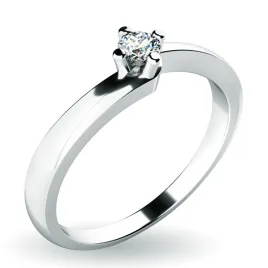 Zásnubní prsten bílé zlato 585/1000 přírodní diamant 0.100 ct G/SI ZP-10941D