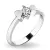 Zásnubní prsten bílé zlato 585/1000 přírodní diamant 0.130 ct G/SI srdíčky ZP-10932D