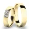 Snubní prsteny žluté zlato 585 zirkon 0.096 ct G/SI - SP-61073Z