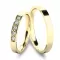 Snubní prsteny žluté zlato 585 zirkon 0.080 ct G/SI SP-61086Z