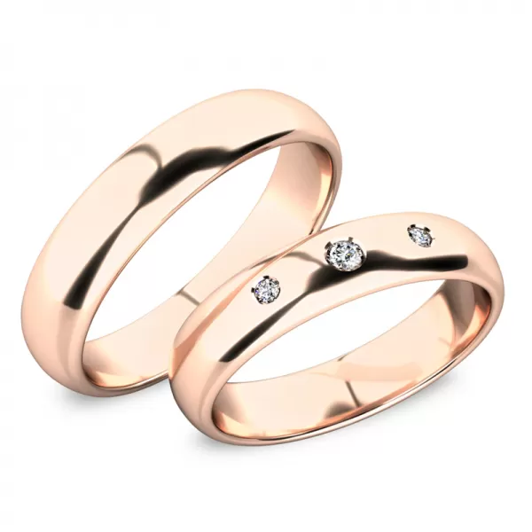 Snubní prsteny bílé zlato 585 zirkon 0.061 ct G/SI SP-61100-03-03-B