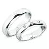 Snubní prsteny bílé zlato 585 zirkon 0.061 ct G/SI SP-61100-03-03-B
