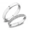 Snubní prsteny bílé zlato 585 zirkon 0.160 ct G/SI SP-61087B