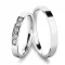 Snubní prsteny bílé zlato 585 zirkon 0.080 ct G/SI SP-61086B
